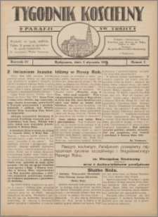 Tygodnik Kościelny Parafii św. Trójcy 1933.01.01 nr 1