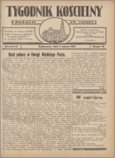 Tygodnik Kościelny Parafii św. Trójcy 1933.03.05 nr 10