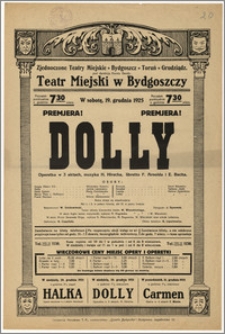 [Afisz:] Dolly. Operetka w 3 aktach