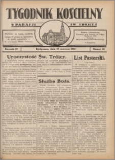 Tygodnik Kościelny Parafii św. Trójcy 1933.06.11 nr 24