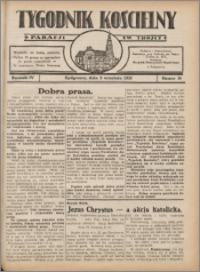 Tygodnik Kościelny Parafii św. Trójcy 1933.09.03 nr 36