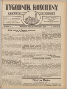 Tygodnik Kościelny Parafii św. Trójcy 1933.10.29 nr 44