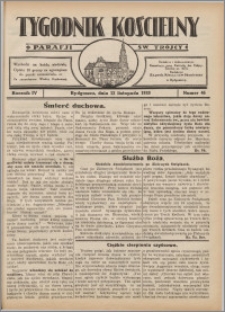 Tygodnik Kościelny Parafii św. Trójcy 1933.11.12 nr 46