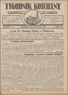 Tygodnik Kościelny Parafii św. Trójcy 1933.11.26 nr 48