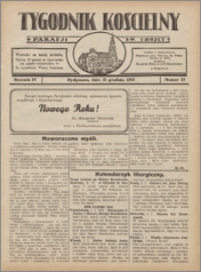 Tygodnik Kościelny Parafii św. Trójcy 1933.12.31 nr 53