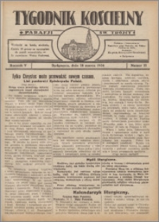 Tygodnik Kościelny Parafii św. Trójcy 1934.03.18 nr 11