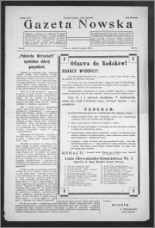 Gazeta Nowska 1929, R. 6, nr 38 + dodatek