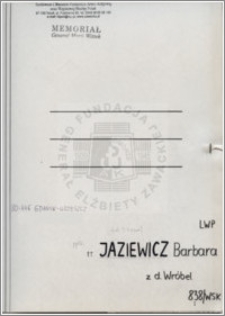 Jaziewicz Barbara