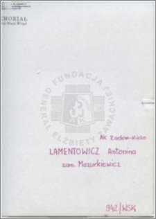 Lamentowicz Antonina