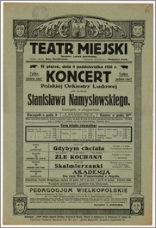 [Afisz:] Koncert Polskiej Orkiestry Ludowej
