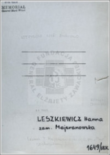 Leszkiewicz Hanna