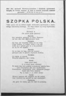 Drwęca 1924, R. 4, dodatek - Szopka Polska