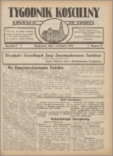 Tygodnik Kościelny Parafii św. Trójcy 1934.04.01 nr 13
