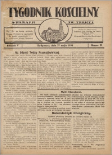 Tygodnik Kościelny Parafii św. Trójcy 1934.05.27 nr 21