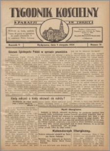 Tygodnik Kościelny Parafii św. Trójcy 1934.08.05 nr 31