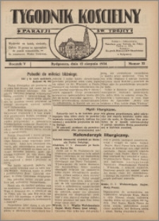 Tygodnik Kościelny Parafii św. Trójcy 1934.08.12 nr 32
