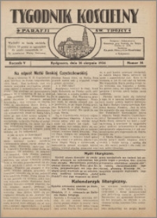 Tygodnik Kościelny Parafii św. Trójcy 1934.08.26 nr 34