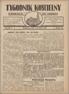 Tygodnik Kościelny Parafii św. Trójcy 1934.09.02 nr 35