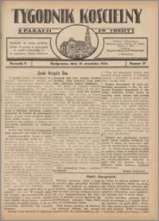 Tygodnik Kościelny Parafii św. Trójcy 1934.09.16 nr 37