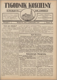 Tygodnik Kościelny Parafii św. Trójcy 1934.10.07 nr 40