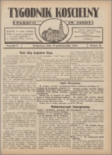 Tygodnik Kościelny Parafii św. Trójcy 1934.10.14 nr 41