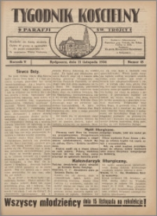 Tygodnik Kościelny Parafii św. Trójcy 1934.11.11 nr 45