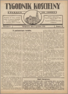 Tygodnik Kościelny Parafii św. Trójcy 1934.12.09 nr 49