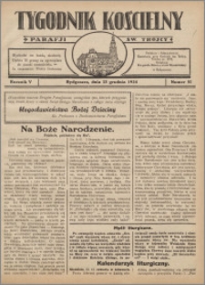 Tygodnik Kościelny Parafii św. Trójcy 1934.12.23 nr 51