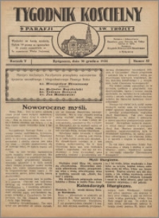 Tygodnik Kościelny Parafii św. Trójcy 1934.12.30 nr 52