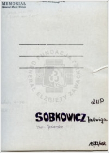 Sobkowicz Jadwiga