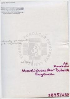 Strzelichowska-Dubalska Eugenia