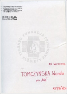 Tomczyńska Wanda