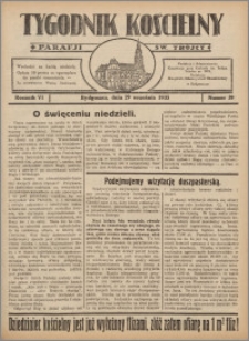 Tygodnik Kościelny Parafii św. Trójcy 1935.09.29 nr 39