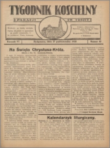 Tygodnik Kościelny Parafii św. Trójcy 1935.10.27 nr 43