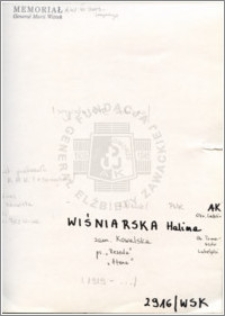 Wiśniarska Halina