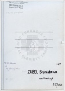 Zubel Bronisława
