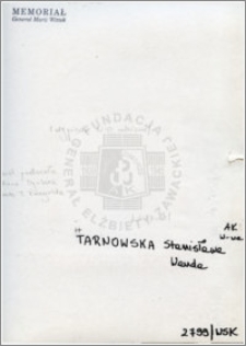 Tarnowska Stanisława Wanda