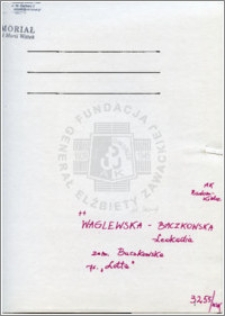 Waglewska-Baczkowska Leokadia