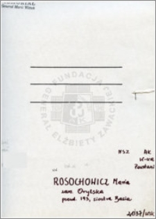 Rosochowicz Maria