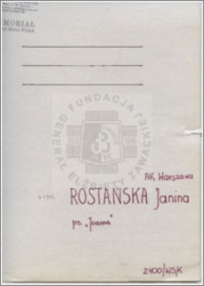 Rostańska Janina