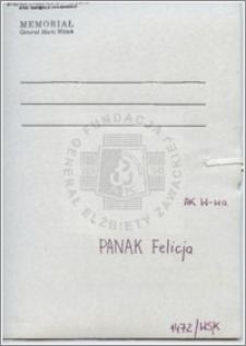 Panak Felicja