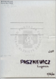 Paszkiewicz Eugenia