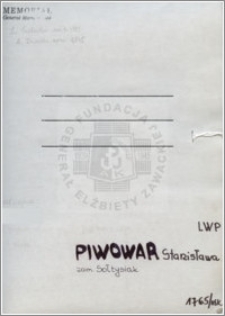 Piwowar Stanisława