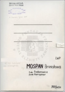 Mospan Bronisława