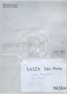 Kasza Zofia Maria