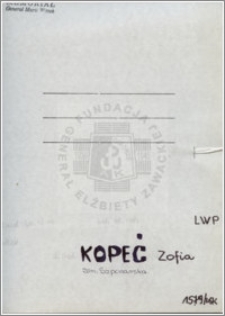 Kopeć Zofia