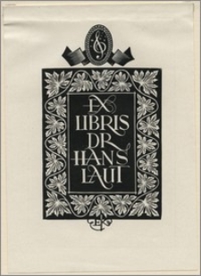 Ex Libris Dr Hans Laut