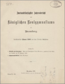 Zweiundfünfzigster Jahresbericht des Königlichen Realgymnasiums zu Bromberg