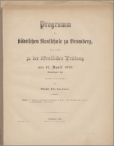 Programm der Städtischen Realschule zu Bromberg [...]