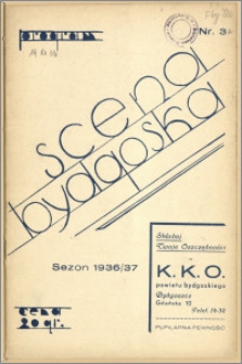 [Program:] Scena bydgoska. Sezon 1936/37, 1936-12-19